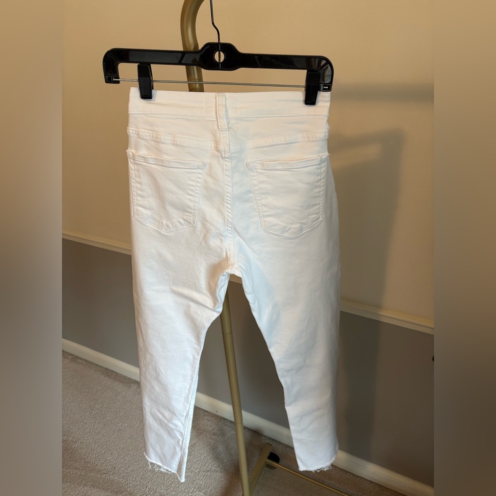 White Women's Flare Jeans - Picture 2 of 3